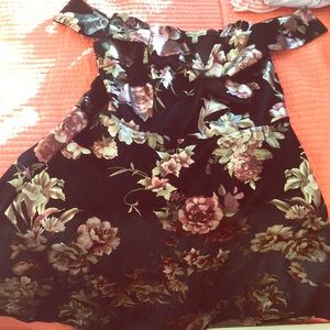 Charlotte Russe off the shoulder floral dress